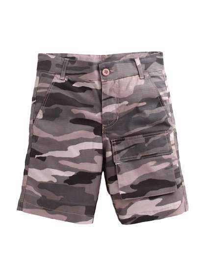 Cherry Crumble Boys
                    Camouflage Printed Cotton Shorts