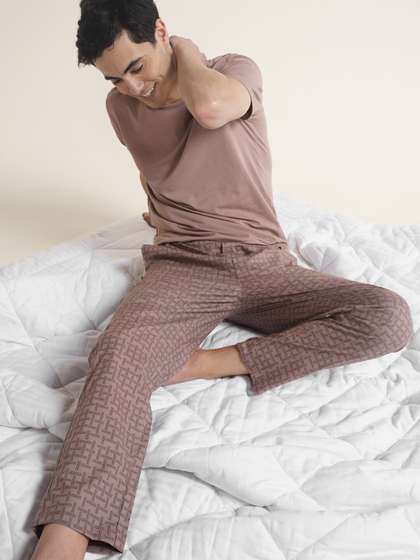 DAMENSCH Men Printed
                      Stretch Cotton Lounge Pants