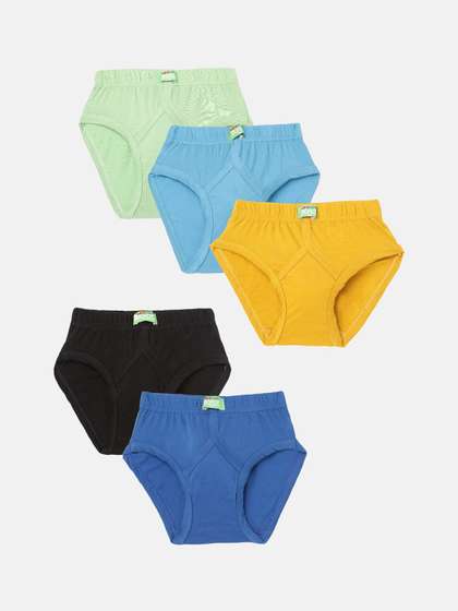 Lux Cozi Kids Pack Of 5
                    Assorted Anti-Odour Mid-Rise Cotton Basic Briefs