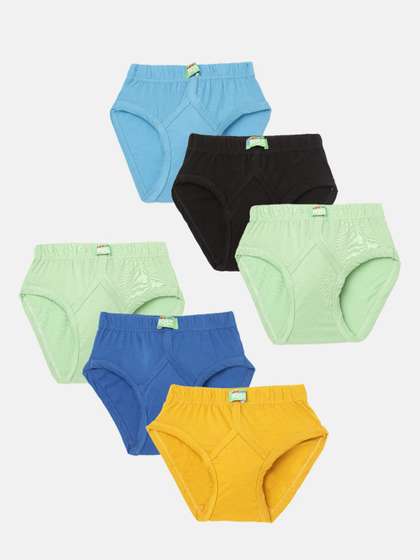 Lux Cozi Boys Pack Of 6
                    Assorted Cotton Anti-Odour Basic Briefs