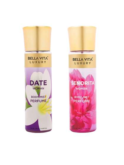 Bella Vita Organic
                          Set Of 2 Date & Senorita Long Lasting Body
                          Mist Perfume-150 ml Each