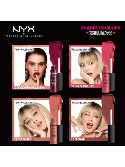 NYX PROFESSIONAL MAKEUP Soft Matte Lightweight Cream Lipstick 8 ml - Rome 32