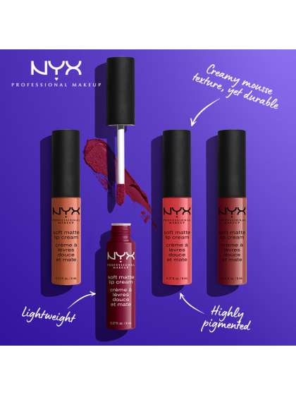 NYX PROFESSIONAL MAKEUP Soft Matte Lightweight Cream Lipstick 8 ml - Rome 32