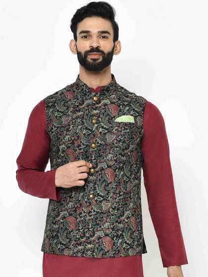 KISAH Printed Nehru Jackets