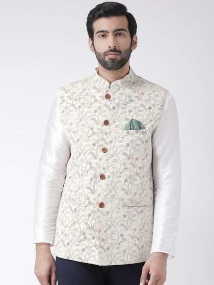 KISAH Printed Nehru Jacket
