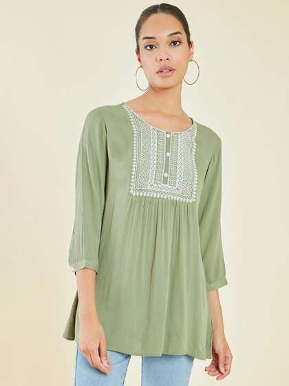 Soch Floral Embroidered Ethnic Tunic