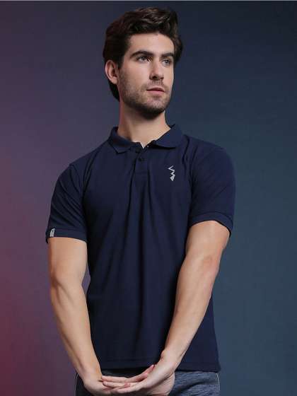Campus Sutra Polo Collar Activewear T-shirt