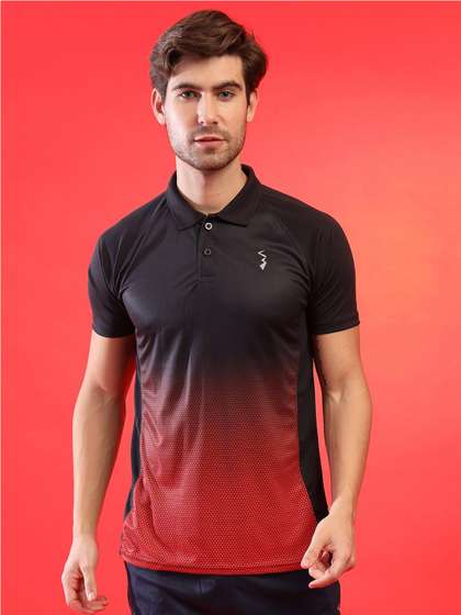 Campus Sutra Polo Collar Sports T-shirt