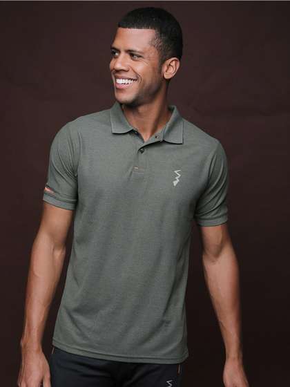 Campus Sutra Polo Collar Sports T-shirt