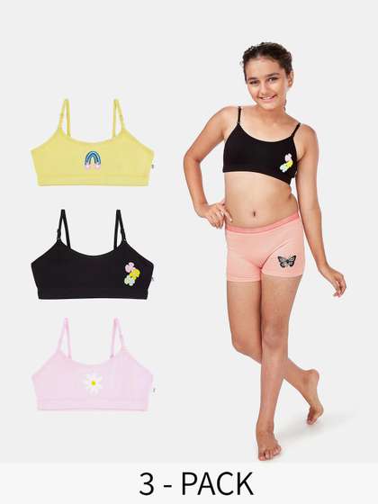 You Got Plan B Girls
                        Pack Of 3 Beginners Bra