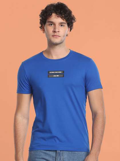 Flying Machine Slim Fit Typography Printed Casual Cotton T-shirt