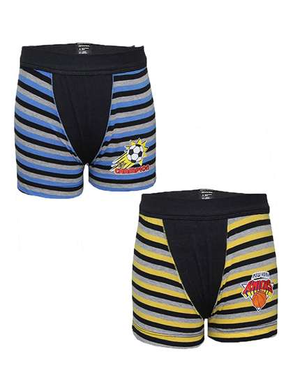 Bodycare Boys Pack Of 2
                    Assorted Pure Cotton Trunk
