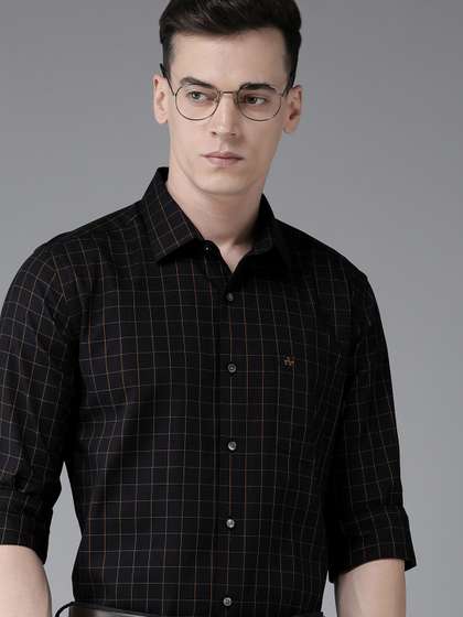 Arrow Men Pure Cotton
                      Slim Fit Windowpane Checks Formal Shirt