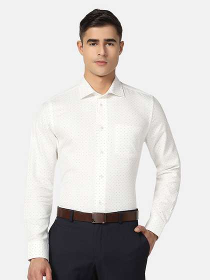 Blackberrys Men India Slim Fit Temp Tech Formal Shirt