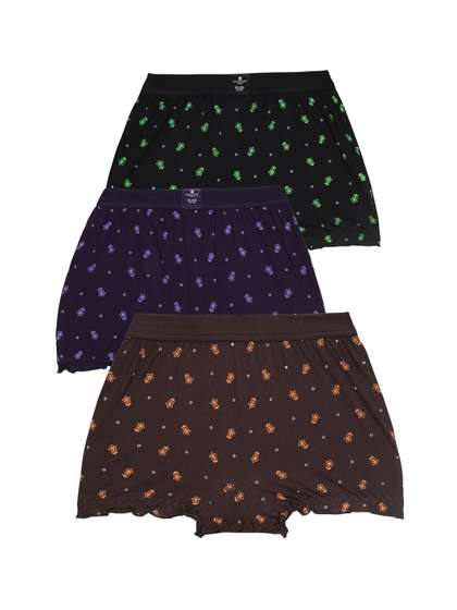 Bodycare Kids Pack of 3
                    Assorted Printed Pure Cotton Boy Shorts Briefs