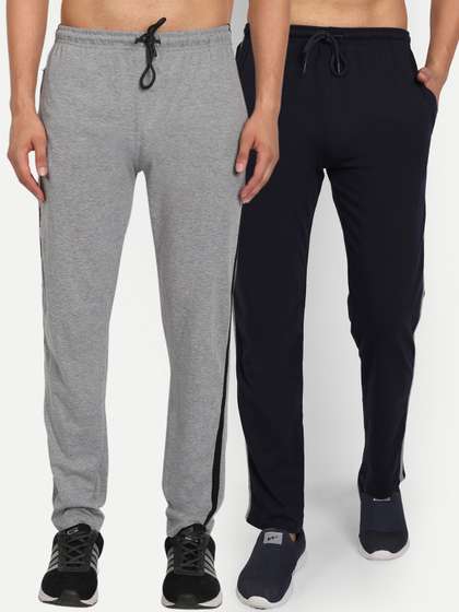 T.T. Men Pack Of 2
                        Cotton Comfort Fit Track Pants