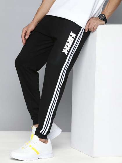 HRX by Hrithik Roshan Men Lifestyle Striped Terry Joggers
