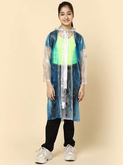 THE CLOWNFISH Kids
                        Waterproof PVC Long Raincoat