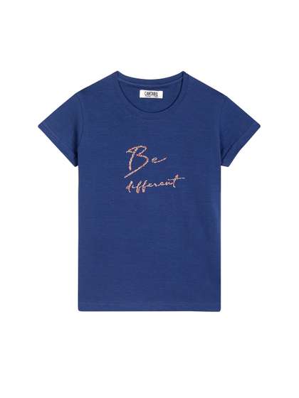 Cantabil Girls
                    Typography Printed T-shirt