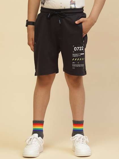 Monte Carlo Boys
                    Mid-Rise Typography Printed Shorts