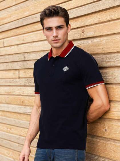Wrangler Polo Collar Cotton T-shirt