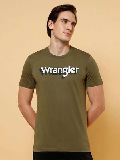 Wrangler Typography Printed Cotton T-shirt