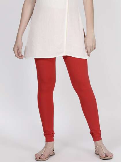 TWIN BIRDS Pure
                        Cotton Ethnic Churidar-Length Leggings