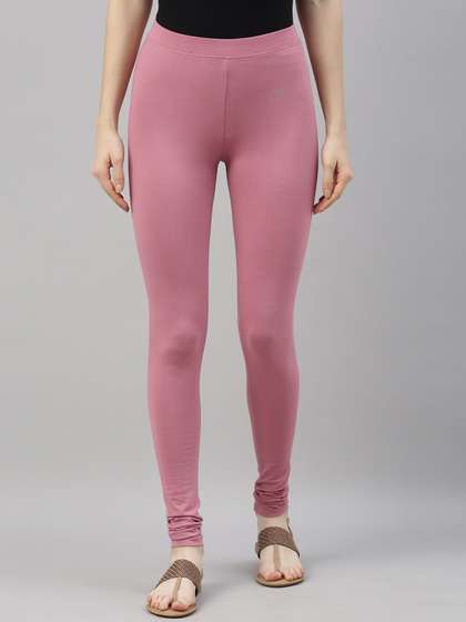 TWIN BIRDS Mid-Rise
                        Pure Cotton Ethnic Churidar-Length Leggings