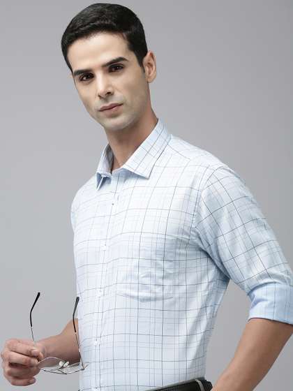 Park Avenue Men Slim
                        Fit Tartan Checks Opaque Pure Cotton Formal
                        Shirt