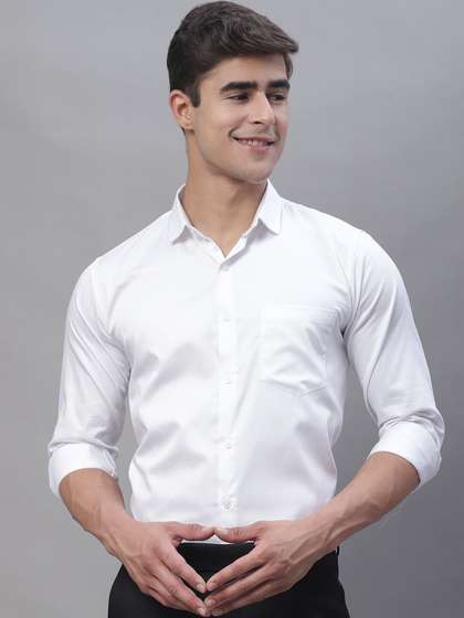Majestic Man Standard Spread Collar Pure Cotton Slim Fit Formal Shirt
