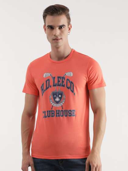 Lee Typography Printed Cotton Slim Fit T-shirt