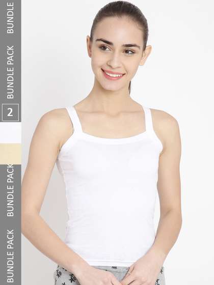 Leading Lady Women
                        Pack Of 2 Pure Cotton Camisoles