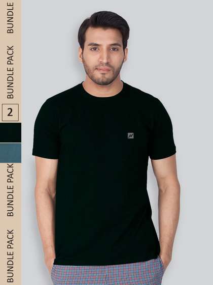 LUX NITRO Pack Of 2 Round Neck Lounge T-Shirts