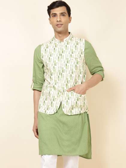 Fabindia Printed Cotton Nehru Jackets