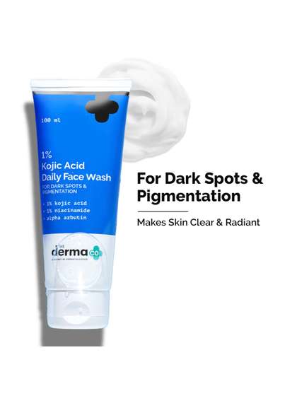 The Derma co. 1%Kojic
                    Acid Face Wash - Reduces Dark Spots Pigmentation
                    & Blemishes 100 ml