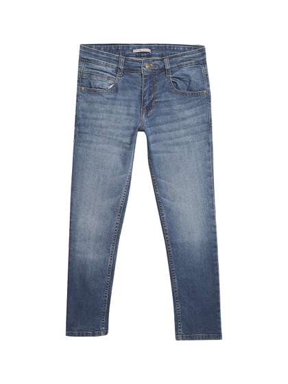 Cantabil Boys Comfort
                    Light Fade Stretchable Clean Look Jeans