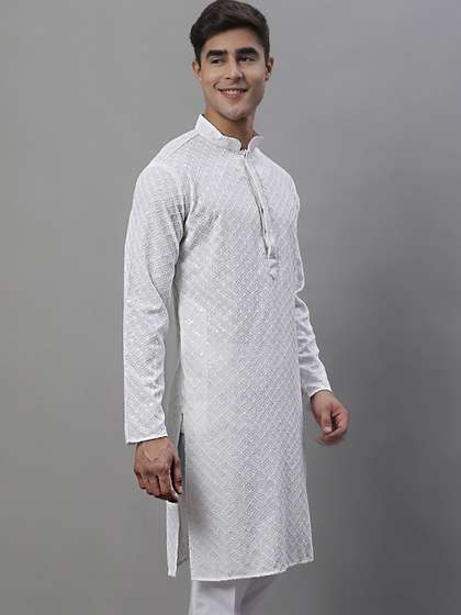 Jompers Embroidered Chikankari Kurta