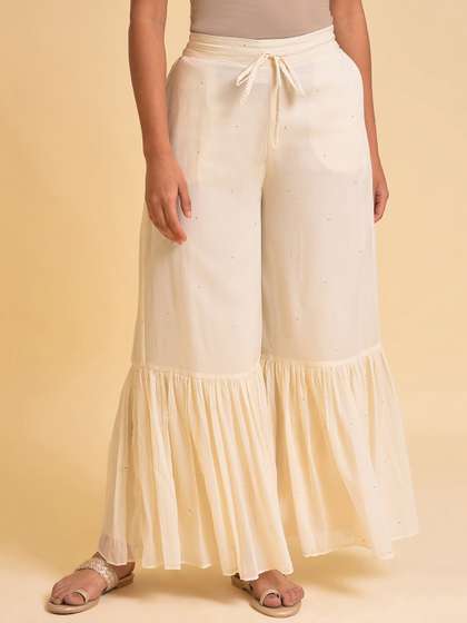 W Women Flared Fit Palazzo