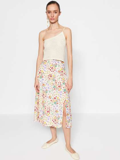 Trendyol Printed A-Line Midi Skirts