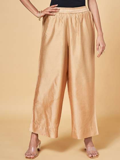 RANGMANCH BY PANTALOONS Women Wide Leg Palazzos