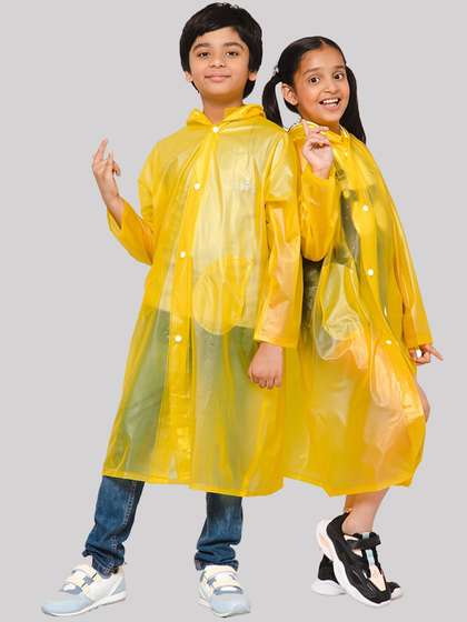 THE CLOWNFISH Wet
                        & Wild Kids Long Sleeves Waterproof PVC Rain
                        Jacket