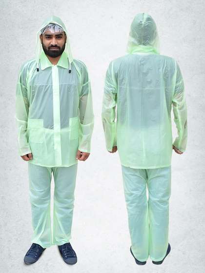 Kuber Industries
                        Waterproof PVC Adjustable Hood Rain Suit