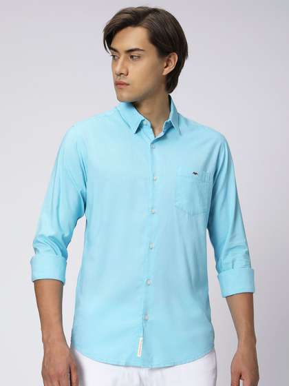 Price History of Mufti Slim Fit Spread Collar Oxford Casual Cotton