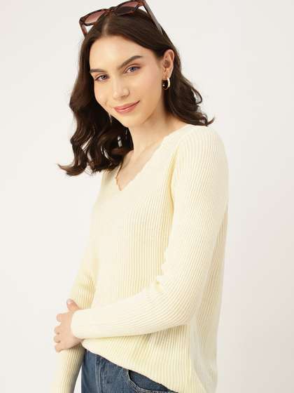 DressBerry Women
                        Ribbed Acrylic Pullover