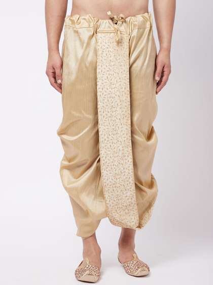 VASTRAMAY By
                        Vastramay Men Relaxed-Fit Embroidered Ethnic
                        Dhoti Pant