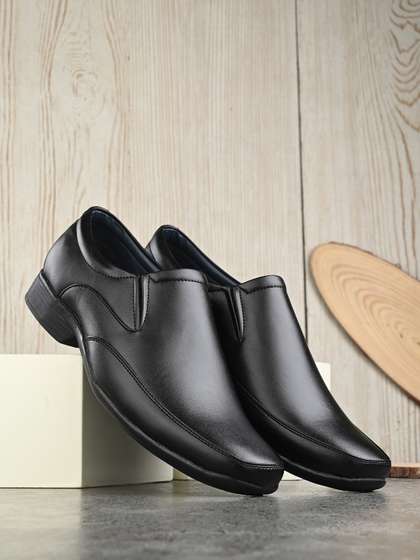 Provogue Men Leather
                        Formal Slip-On Shoes