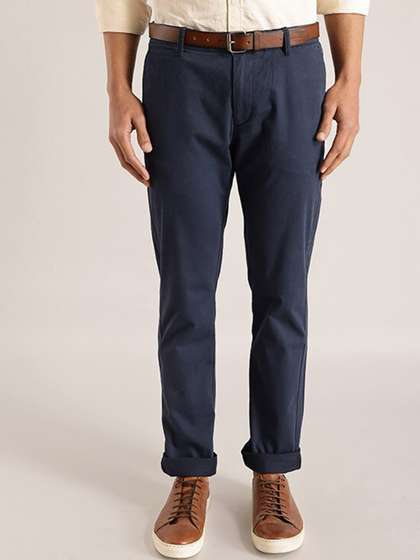 Indian Terrain Men
                        Brooklyn Mid-Rise Slim Fit Chinos Trousers