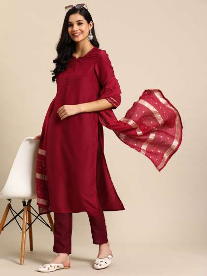 Price History of Sangria Kurta with Trousers Dupatta from Myntra 111 8047170