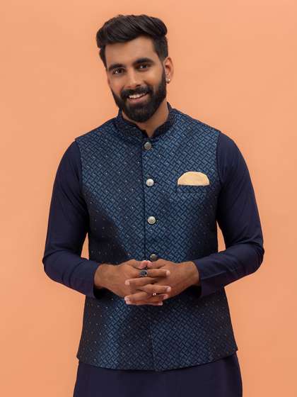 KISAH Woven Design
                        Nehru Jacket