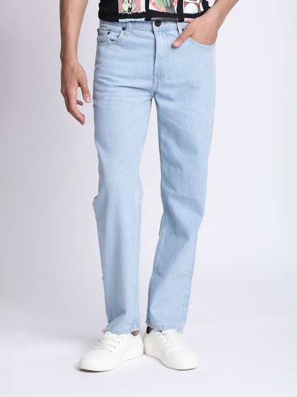 Bene Kleed Men Light
                        blue Relaxed Fit washed Jeans